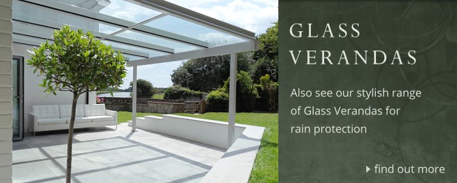 Glass verandas for rain protection, visit www.glass-verandas.co.uk