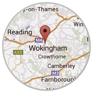 The center of our installation area from Wokingham in Berkshire